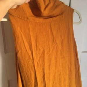 Bryn walker linen mustard flowy dress